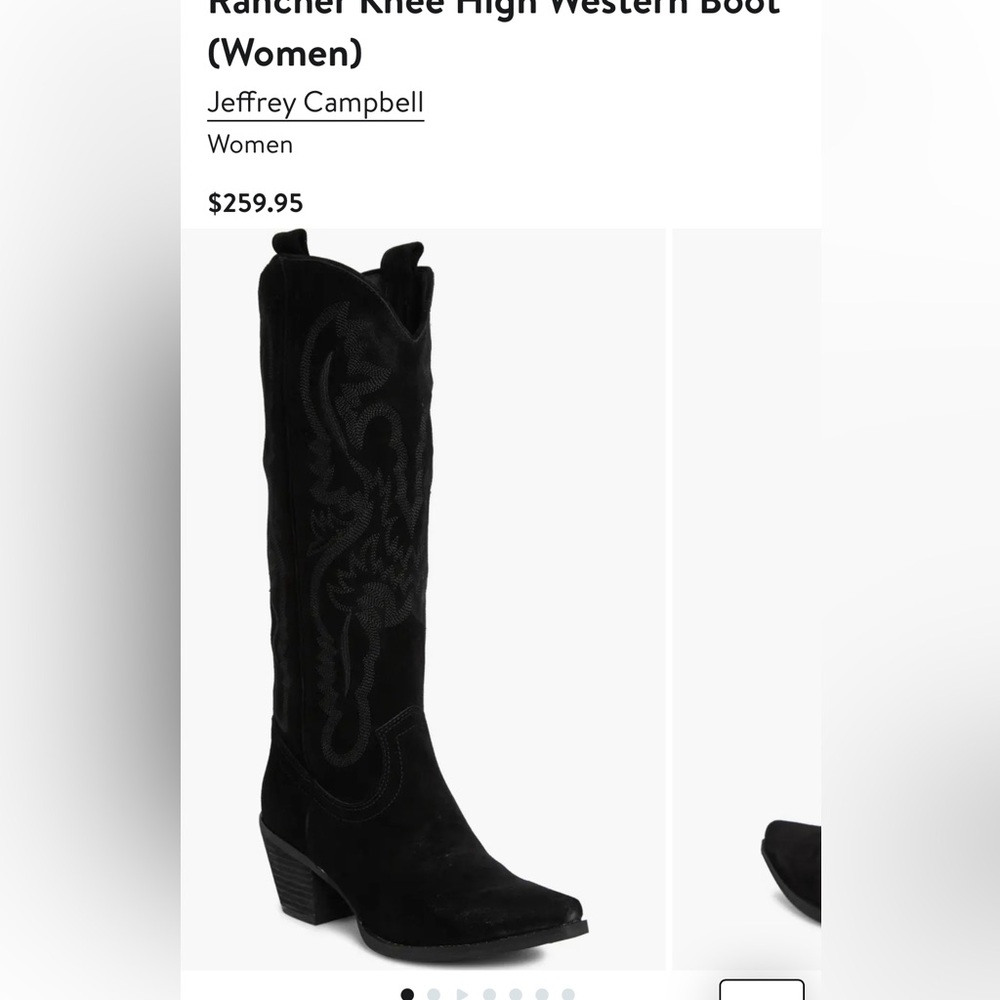 Jeffery Campbell western knee high boots